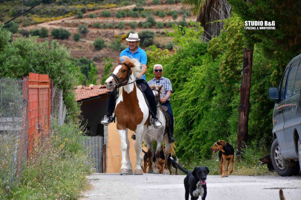 Ναύπλιο: Πήγαν στις κάλπες καβάλα στα άλογα (pics+vid)