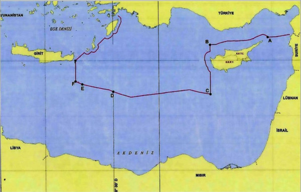 Αυτός είναι ο χάρτης της συμφωνίας Τουρκίας-Λιβύης - Στη δημοσιότητα από Τούρκο αξιωματούχο