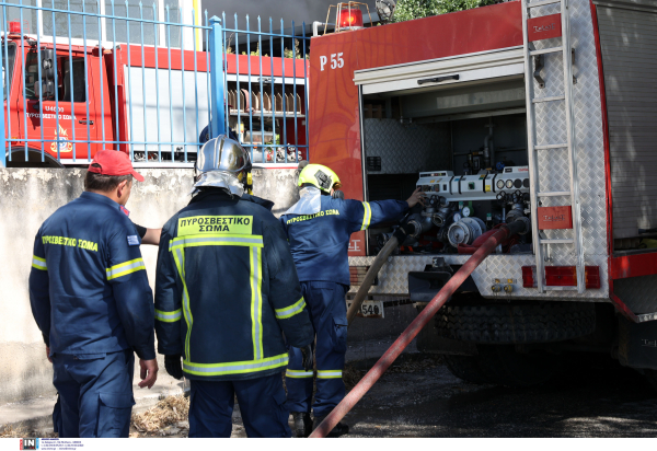 Φωτιά σε χορτολιβαδική περιοχή στη Θεσσαλονίκη