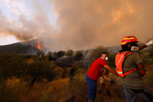 Υπό μερικό έλεγχο η φωτιά στο Δοκό Χαλκίδας - Μήνυμα του 112 για το Στείρι Βοιωτίας