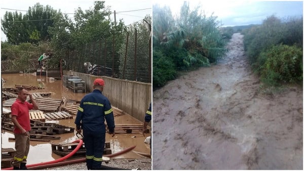 «Βούλιαξε» το Αγρίνιο από την κακοκαιρία, πλημμύρες και προβλήματα (vids)