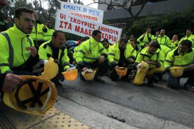 Κυκλοφοριακό «κομφούζιο» από την συγκέντρωση των μεταλλωρύχων της Χαλκιδικής