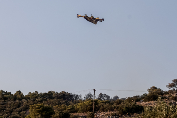 Πολύ καλύτερη η εικόνα φωτιάς στη Μάνδρα - Καίνε μικροεστίες