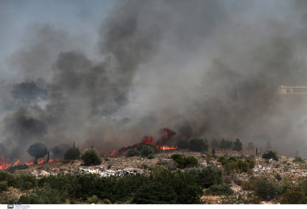 Φωτιά τώρα στον Υμηττό