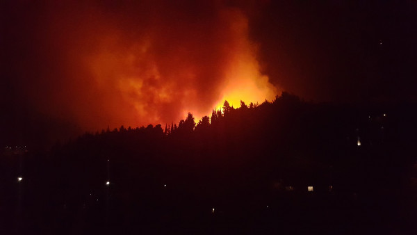 Πυρκαγιά στην Κύμη Ευβοίας