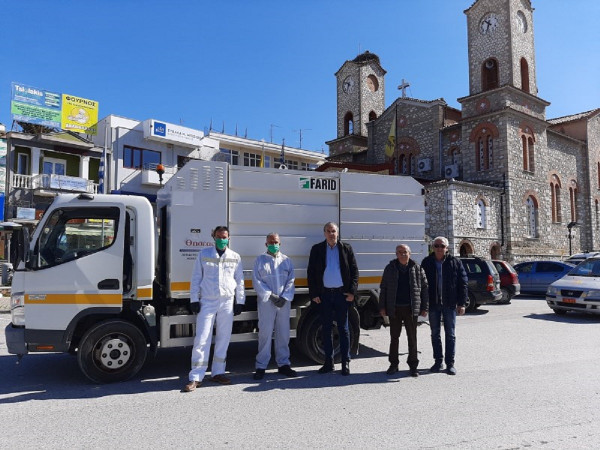 Δήμος Ελασσόνας: Απολύμανση σε κοινόχρηστους χώρους