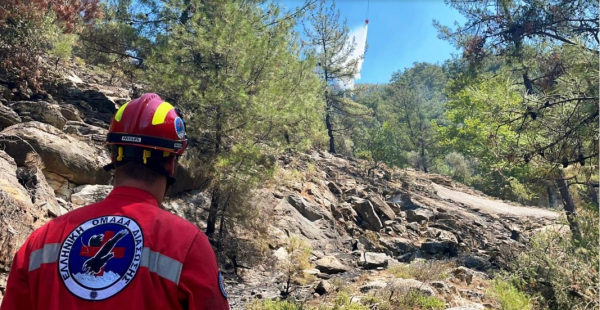 Φωτιά στη Θάσο: Υπό πλήρη έλεγχο μετά τη μεγάλη αναζωπύρωση του Σαββάτου