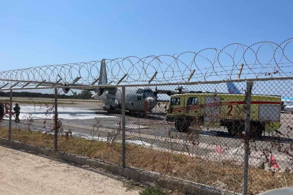 Ατύχημα με C-130 στο αεροδρόμιο της Κεφαλονιάς