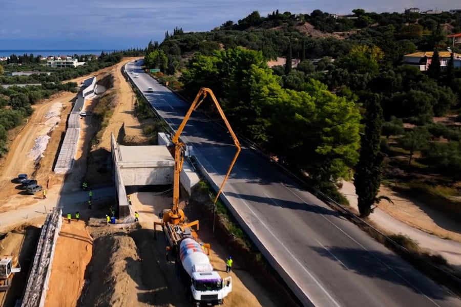 Αυτοκινητόδρομος Πατρών- Πύργου: Καρέ καρέ η κατασκευή του πρώτου τμήματος (Βίντεο)