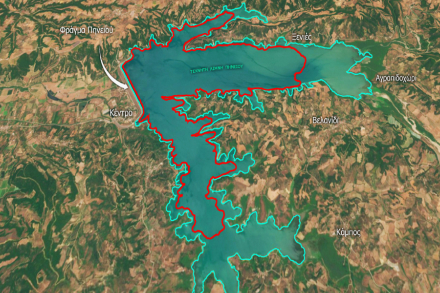 Ξηρασία: Σε πολύ χαμηλά επίπεδα η στάθμη της τεχνητής λίμνης Πηνειού στην Ηλεία