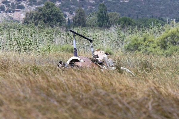 Εικόνες από την πτώση του μοιραίου ελικοπτέρου