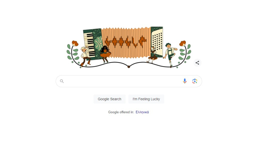 Το Google Doodle γιορτάζει το Ακορντεόν