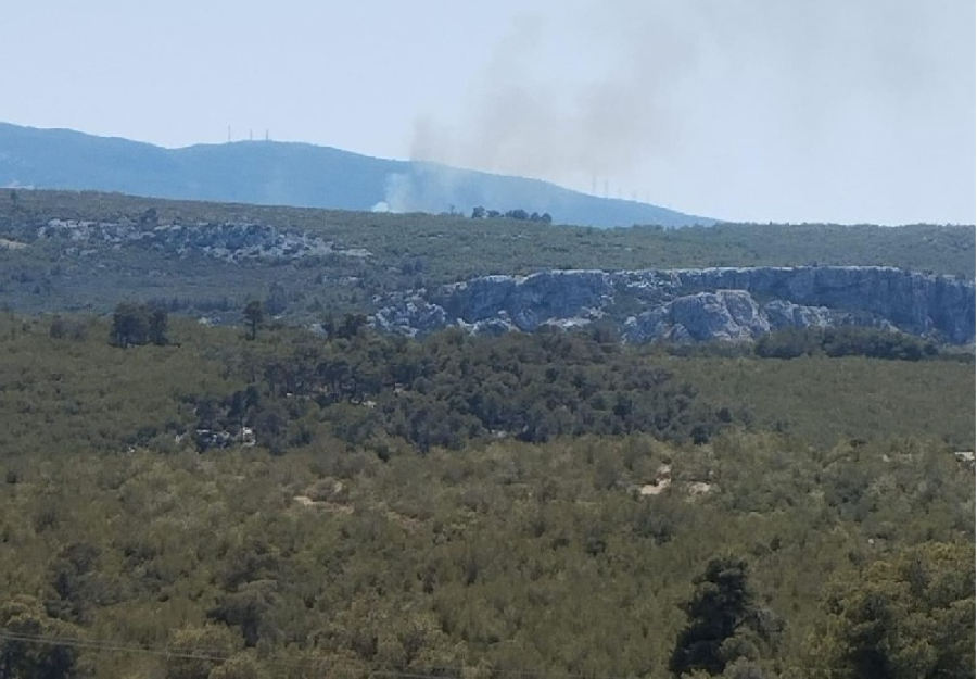 Αναζωπύρωση τώρα στη Ροδόπολη Σταμάτας, κάνουν ρίψεις τα εναέρια