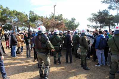 Σε συμβολικό αποκλεισμό των ΕΛΠΕ προχώρησαν οι κάτοικοι των Διαβατών