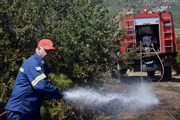 Μάχη με τις φλόγες σε Κάρυστο και Κρήτη, κινδυνεύουν σπίτια στην Κνωσό (vid)