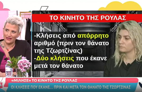 Ρούλα Πισπιρίγκου: Οι «ύποπτες» κλήσεις πριν και μετά τον θάνατο της Τζωρτζίνας