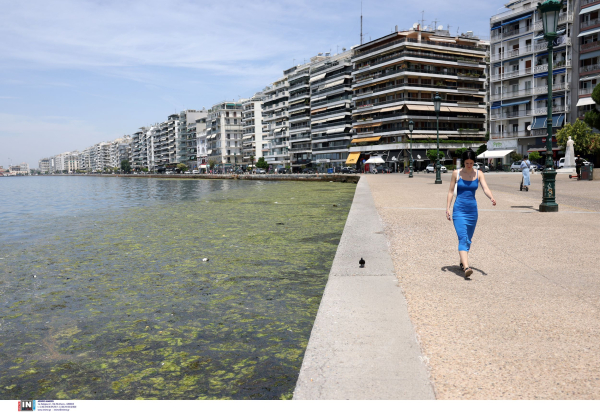 Άλλαξε χρώμα ο Θερμαϊκός λόγω καύσωνα