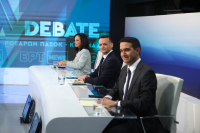 Debate ΠΑΣΟΚ: «Είναι αντιδεοντολογικό» - Η αντίδραση Κατρίνη σε ερώτηση για τον 2ο γύρο