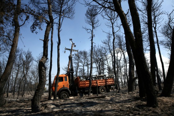 Οριοθετήθηκε η πυρκαγιά στην περιοχή Ανάληψη - Περιστέρι της Ηλείας