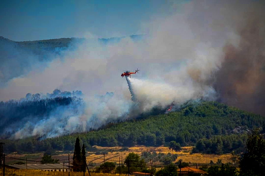 Φωτιά στην Εύβοια: Πότε θα πέσουν οι άνεμοι