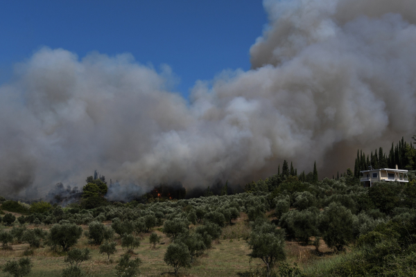 Ηλεία: Φωτιά τώρα στη Σπιάτζα Πύργου, απομάκρυνση κατοίκων, παραλίγο να καεί πυροσβεστικό