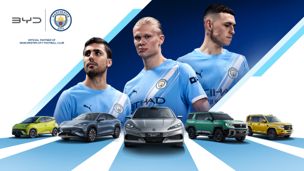 Η BYD είναι επίσημος συνεργάτης της Manchester City