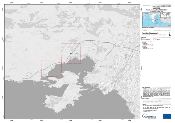 Ενεργοποιήθηκε το σύστημα Copernicus για την χαρτογράφηση των πληγέντων περιοχών