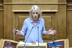 Δούρου: Η κυβέρνηση επιχειρεί να προσαρμόσει το Σύνταγμα στις πολιτικές της σκοπιμότητες